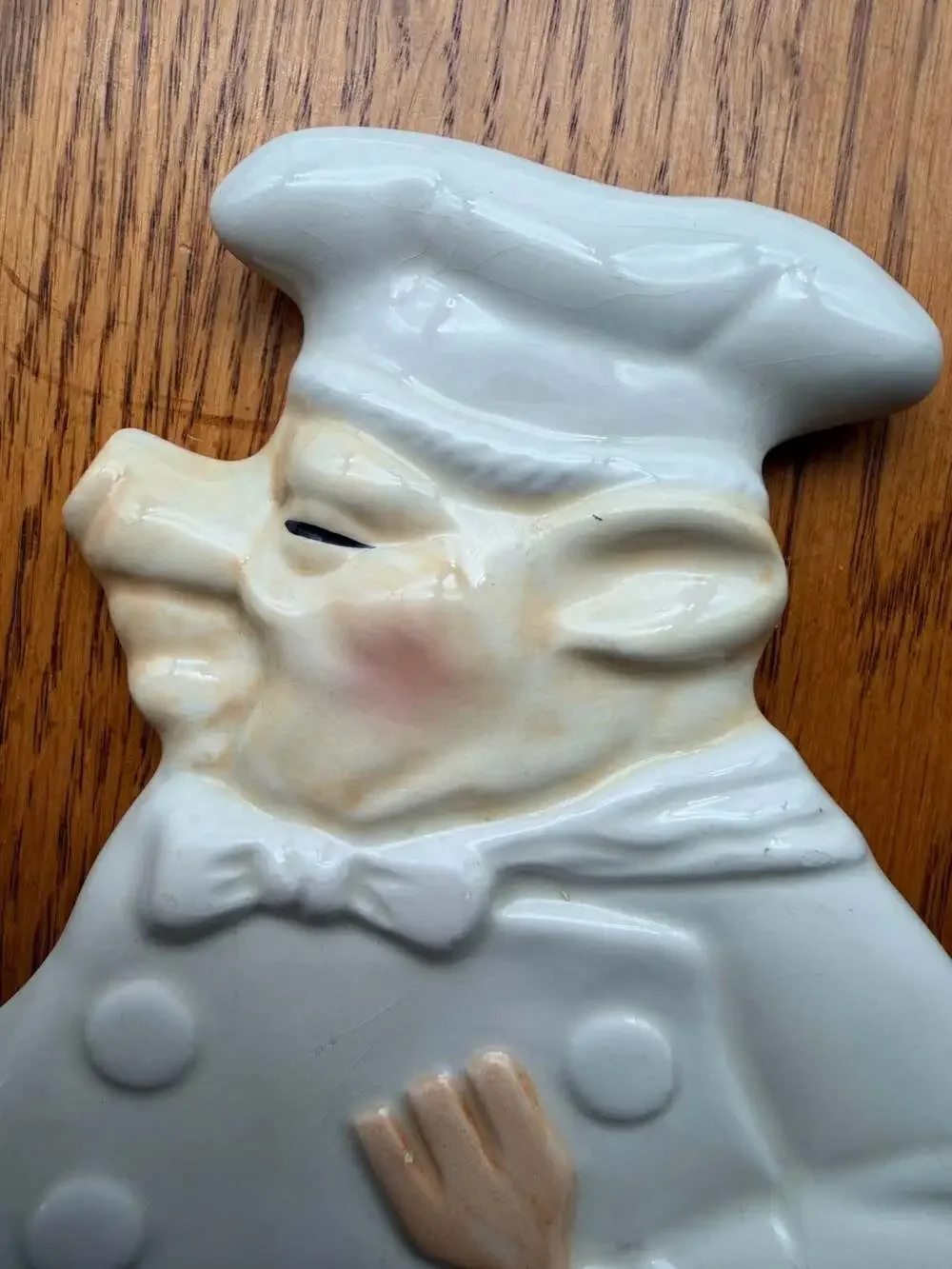 Cooks Club Ceramic Pig Chef Spoon Rest